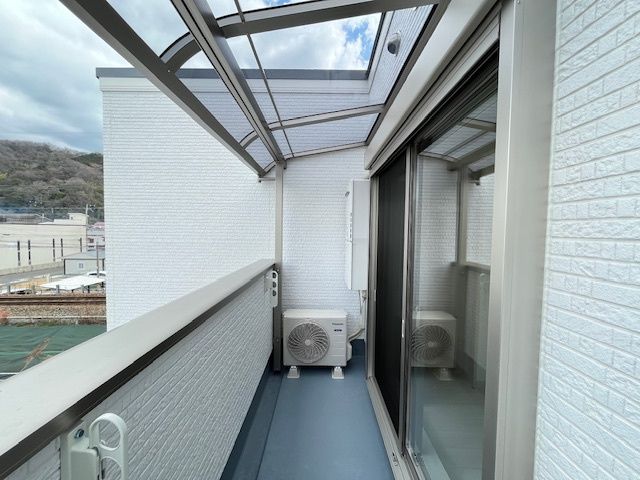 クリエオーレ菊水町のバルコニー