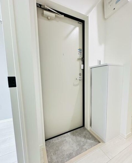 プルミア梅島の玄関