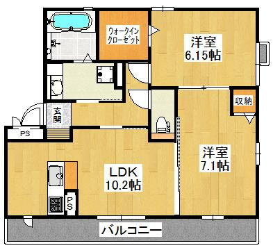 【間取り】 | ボアソルテS棟