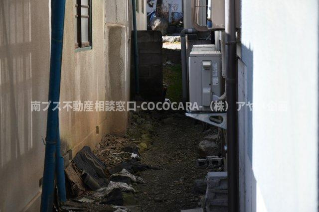 南アルプス市曲輪田の売地のその他|北側境界（東から撮影）