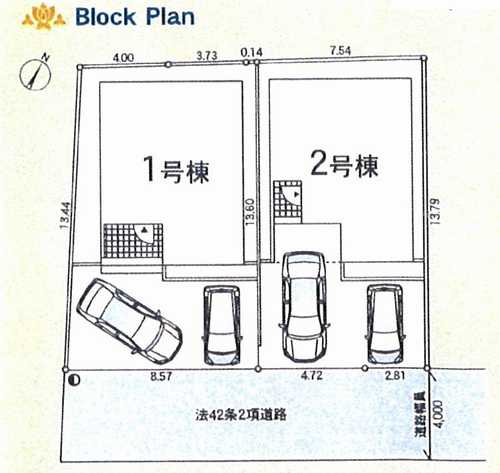 平塚市達上ケ丘第4　新築戸建全2棟　1号棟の区画図