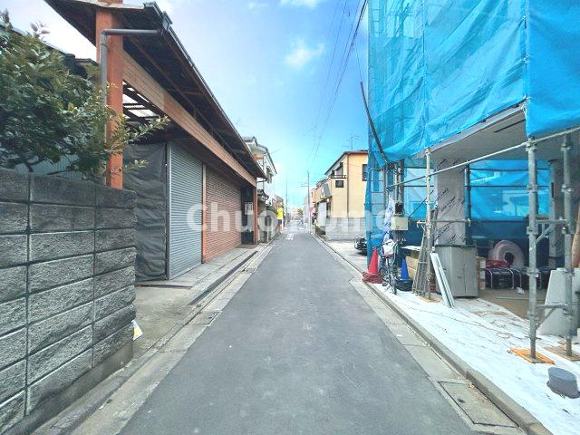 江戸川区北小岩4丁目新築分譲住宅の前面道路含む現地写真|全面道路