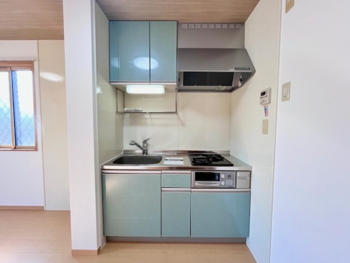 ウィルコートⅡのキッチン|コンパクトなキッチンで掃除もラクラク