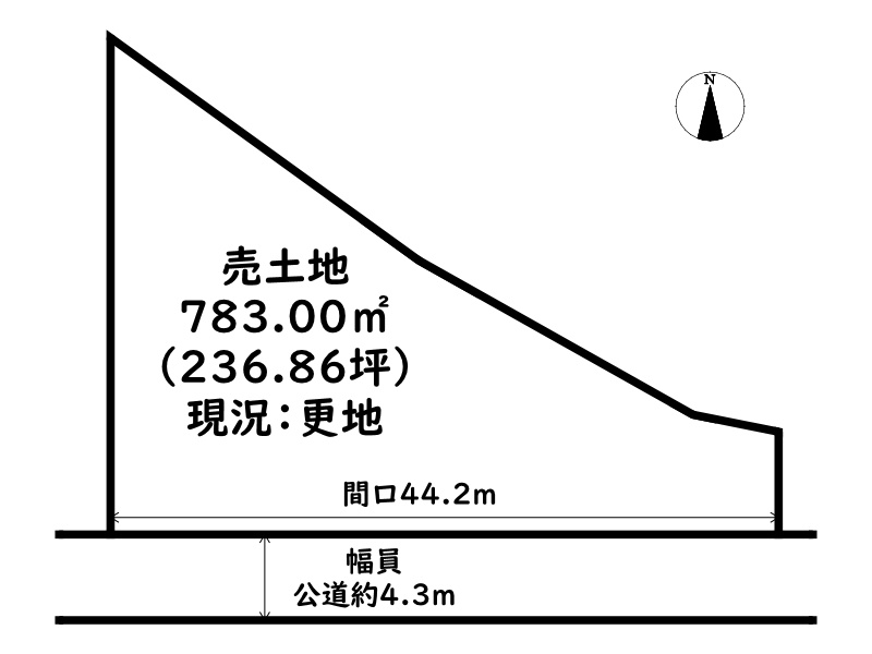 姫路市夢前町山冨/売土地【オーナーチェンジ】の土地図