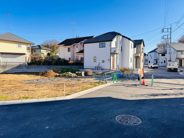 八王子市　石川町　建築条件付き売地　７期の前面道路含む現地写真|～6ｍ道路に面しています～