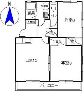 サンハイツ南駿河の間取り