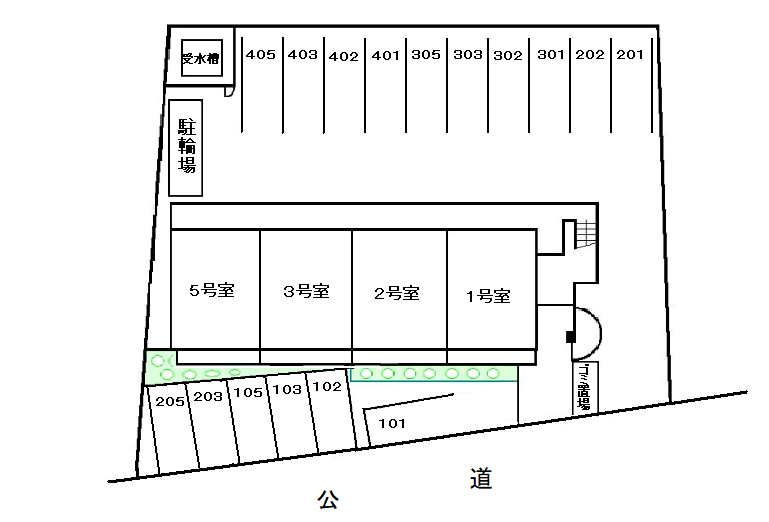 サンシャインタナカの区画図