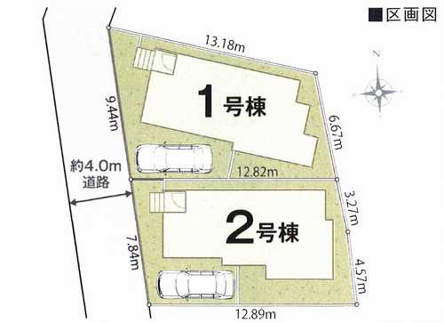 平塚市夕陽ケ丘第2期　新築戸建全2棟　2号棟の区画図
