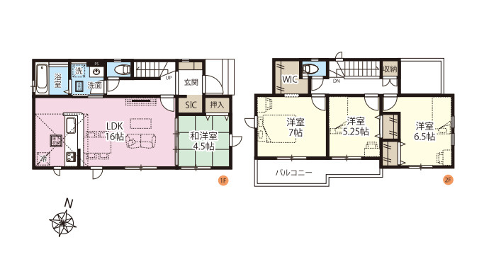 桶川市上日出谷　8期　新築一戸建て　グラファーレ　01の間取り