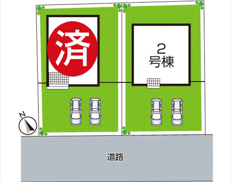 東近江市林田町　第5期　新築一戸建ての区画図|全2区画