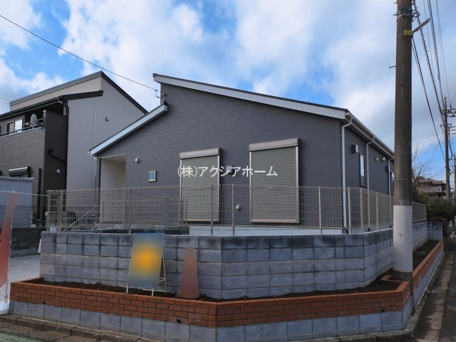 所沢市下富・全1棟　新築一戸建　～平屋建て・大型4LDK～の外観|現地写真（2026年3月10日撮影）