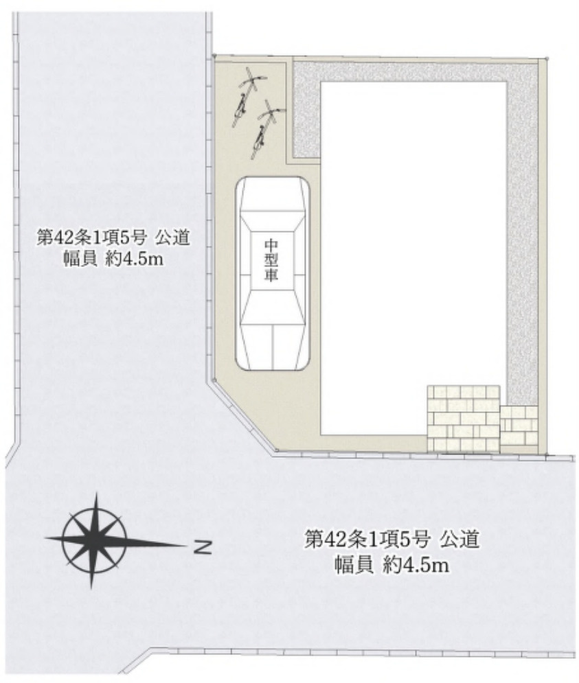 横浜市港北区新吉田町 新築戸建て【仲介手数料無料】の区画図