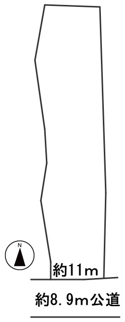 ６６４２２　本巣市宗慶土地の区画図