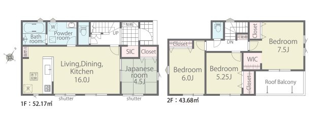 福岡市南区若久6丁目第1-4棟（4号棟）の間取り