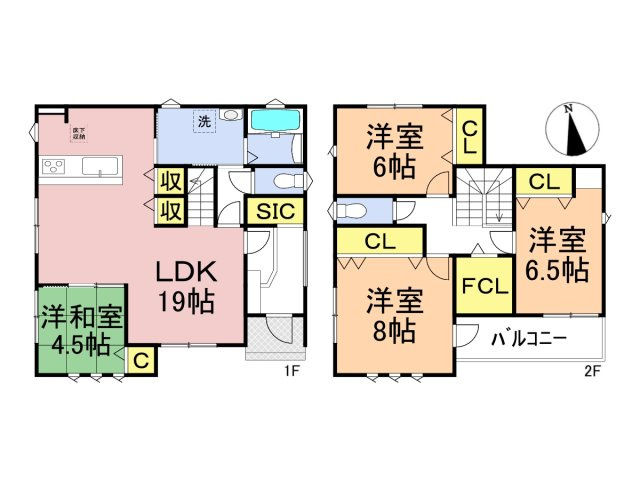 タマタウン　羽島市江吉良町　全5区画分譲の間取り|■3号棟　■ヤマダ不動産　株式会社リライフ　
■夢のマイホーム購入をフルサポートします！