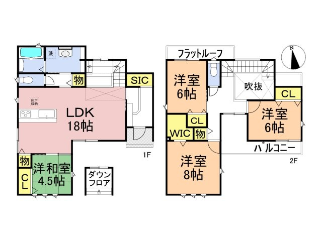 タマタウン　羽島市江吉良町　全5区画分譲の間取り|■5号棟　■ヤマダ不動産　株式会社リライフ　
■夢のマイホーム購入をフルサポートします！