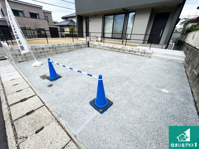 神戸市北区筑紫が丘　新築一戸建ての駐車場|駐車スペース！散水栓があるので、こまめに愛車を洗えます！