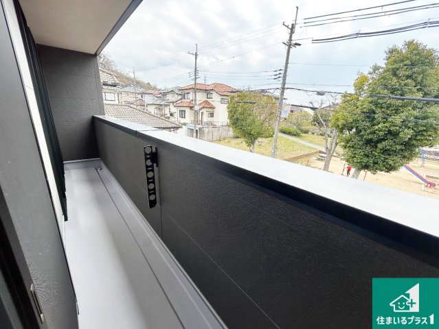神戸市北区筑紫が丘　新築一戸建てのバルコニー|日当たりのよいバルコニー！お部屋が開放的に！