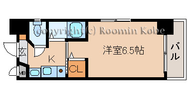 YKハイツ中崎Ⅱの間取り