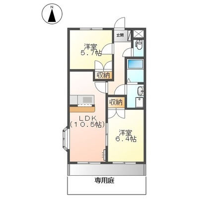 グリーンハイム松橋Ⅱの間取り