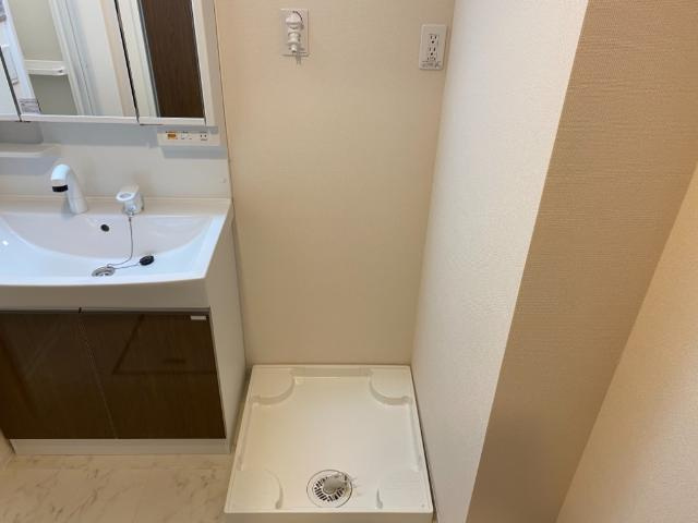 西宮市山口町　アパート新築工事のその他|洗濯機置場（イメージ）