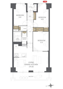 【間取り】ライオンズガーデン久喜壱番館 