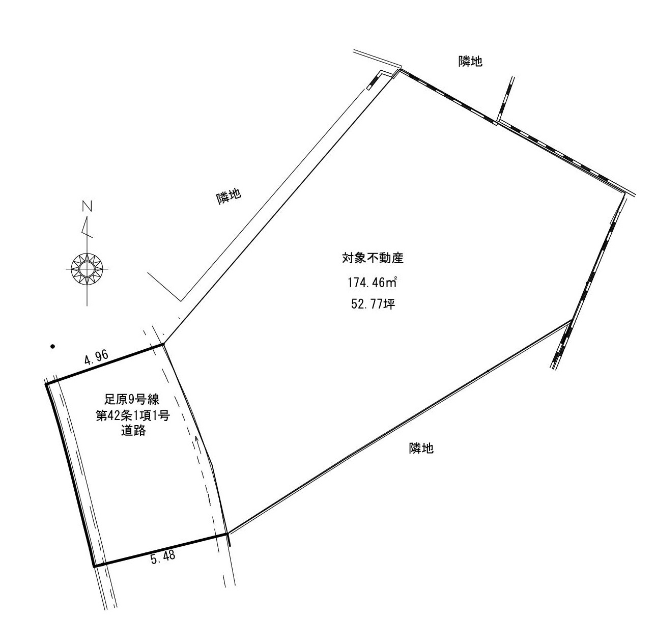 足原一丁目（2期）の区画図