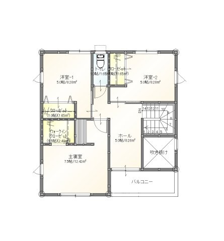 足原一丁目（2期）の間取り|2階