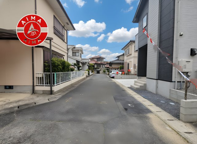 福岡市東区三苫２丁目第3-1棟（1号棟）　の前面道路含む現地写真|前面道路です。