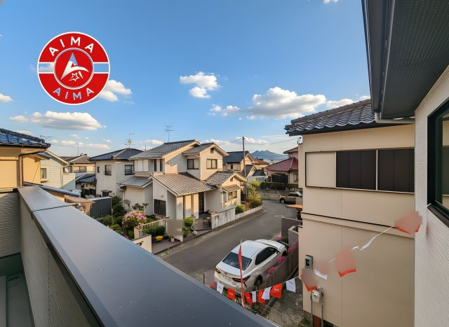 福岡市東区三苫２丁目第3-1棟（1号棟）　の展望|窓から緑が見える物件も魅力的です。