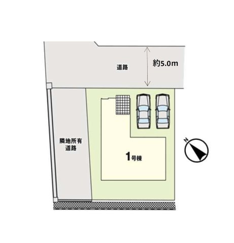 福岡市東区三苫２丁目第3-1棟（1号棟）　の区画図|配置図（1号棟）