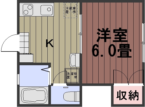 当新田ハイツの間取り