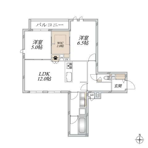 （仮称）豊玉中２丁目メゾンの間取り