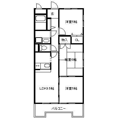エポック三丁山の間取り