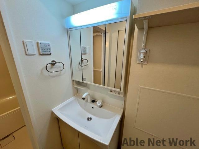 カームジェントルⅠ（ＣＡＬＭ ＧＥＮＴＬＥ１）の洗面所|シャワー付洗面化粧台