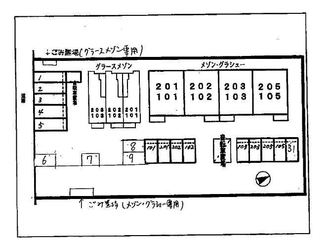メゾン・グラシュー　　刈谷市の賃貸ならクラスホーム刈谷店の駐車場