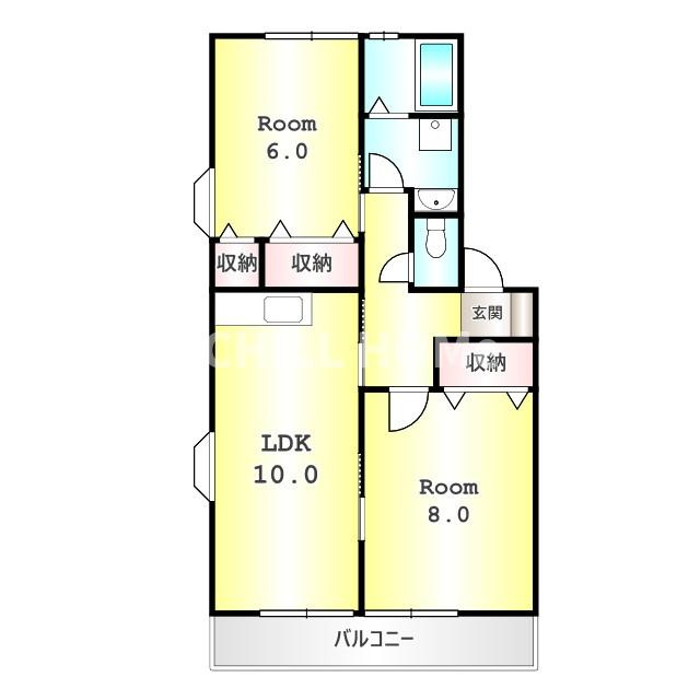 KGハイツⅨの間取り|当社、チルホームのHPもご覧ください(^^)/物件情報多数♪