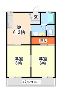 【間取り】 | グリーンハイツ宮路