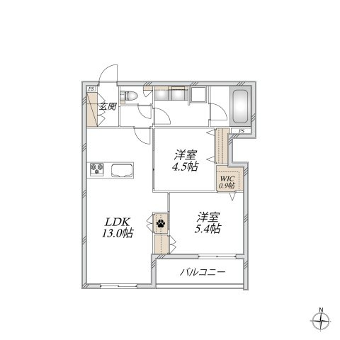 Ｌ’ｓ　Ｐｌｕｓ　豊玉中の間取り
