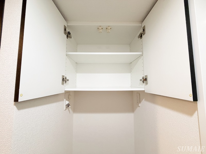 Theパームス西ヶ原の収納|洗濯機上収納です☆
