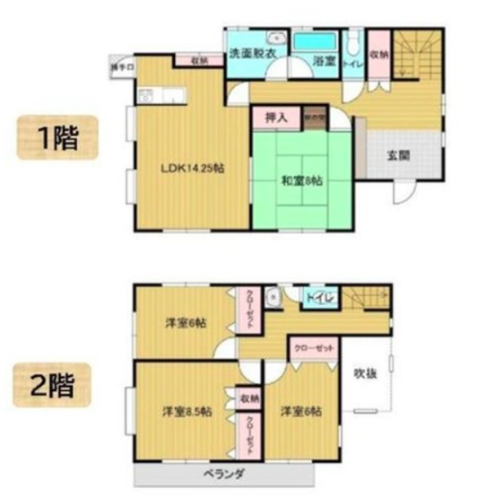 【間取り】 | 花見川区横戸町　中古戸建て | 間取り図