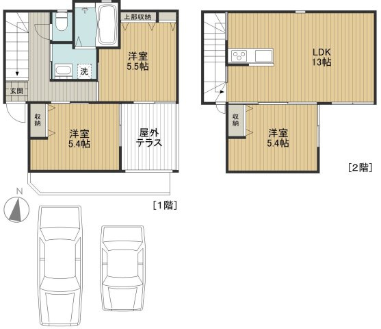 フジケンユニキューブ宮本町Ⅱの間取り