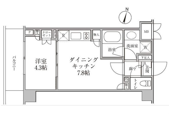 新品家具付きマンション新小川町9(KaGood東京)の間取り|※間取りと異なる場合は現状を優先します。