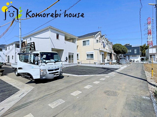 上尾市上尾下　第2　Ⅱ期　新築一戸建て　クレイドルガーデン　05の前面道路含む現地写真|前面道路含む現地写真です