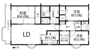 【間取り】 | 花小金井グリーンハイツ2号棟 | 花小金井グリーンハイツ2号棟