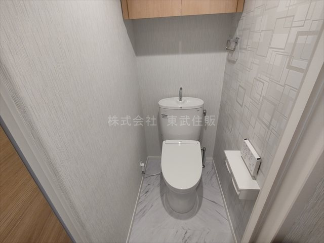 【トイレ】 | キャッスル川越南大塚 | 落ち着いた色調のトイレです
