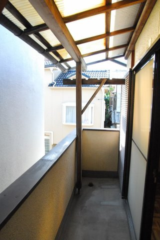 池田戸建てのバルコニー