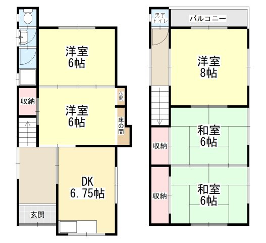 池田戸建ての間取り