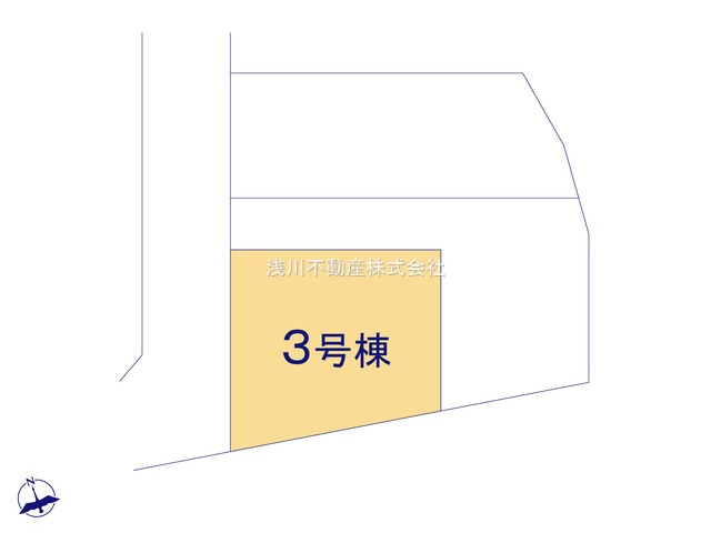 八王子市　石川町　新築一戸建て　８期の区画図|～全3棟の新しいコミュニティーが誕生～