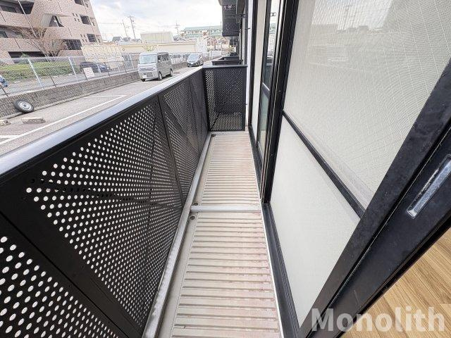 エスポアール北豊中のバルコニー